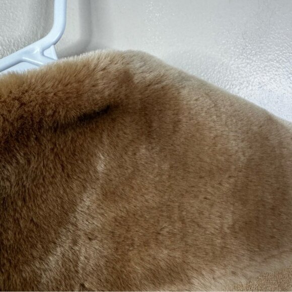 Marvin Richards Vintage Faux Suede and Fur Coat Tan Neutral Womens 4X - Picture 9 of 11